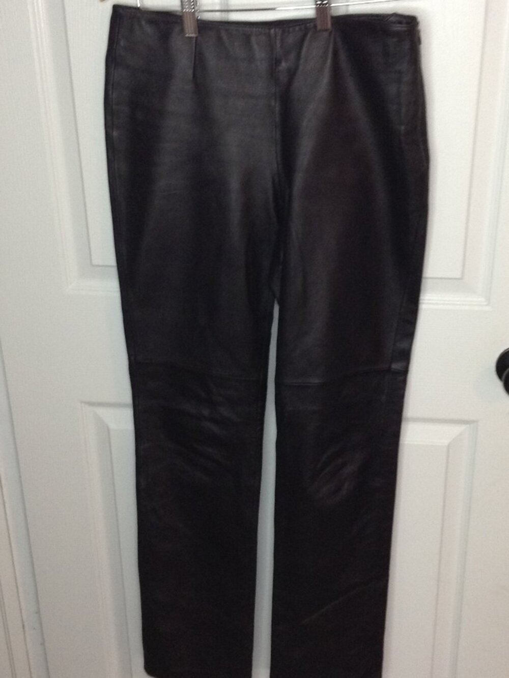 Moda Int'l "4" Black Leather Pants Lined Sexy Retro Punk Rave Moto Steampunk